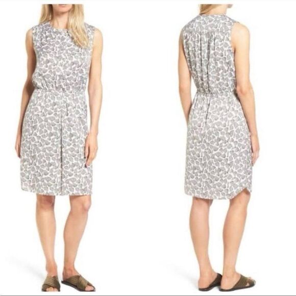 Nordstrom collection medium silk sheath print dress - Picture 1 of 8